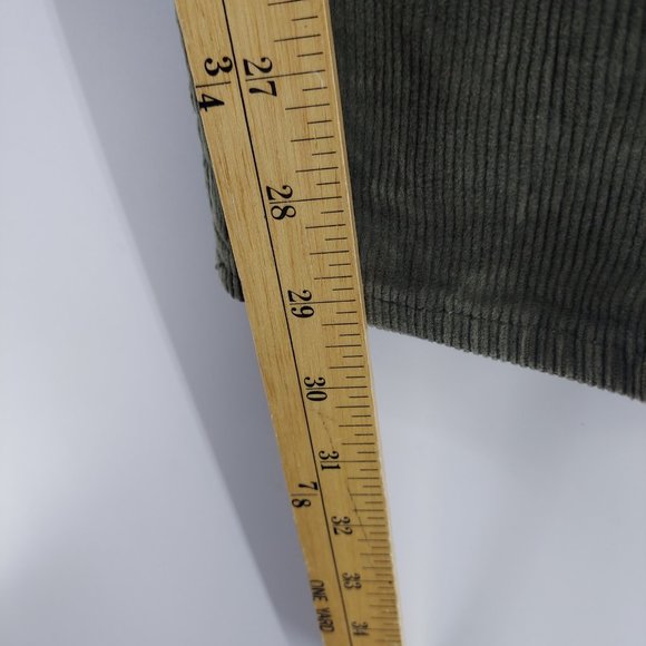 Pacsun Stacked Skinny green curdoroy  Jeans size 29 - Picture 7 of 12